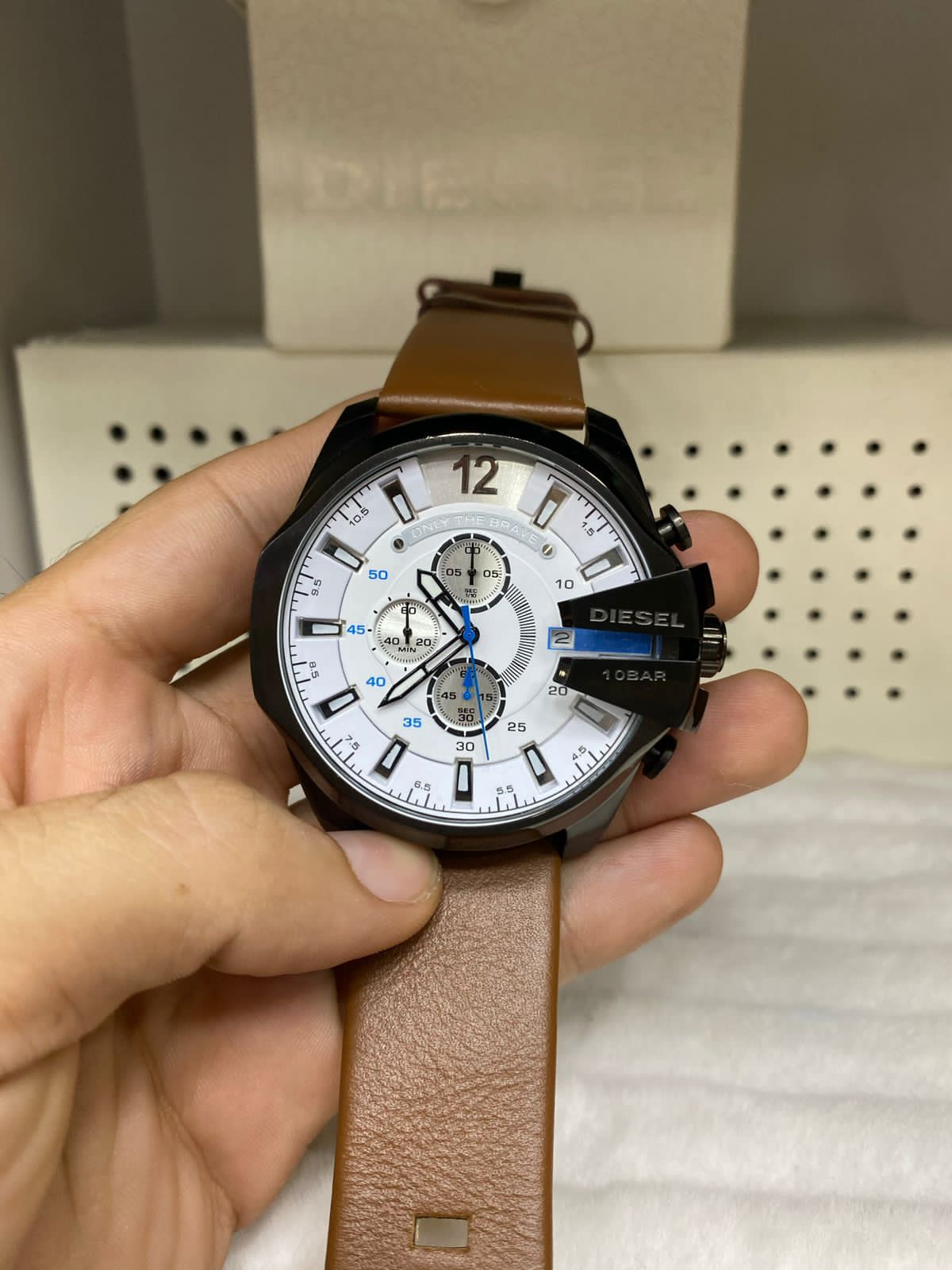DIESEL 10 BAR PULSEIRA DE COURO — foto 5