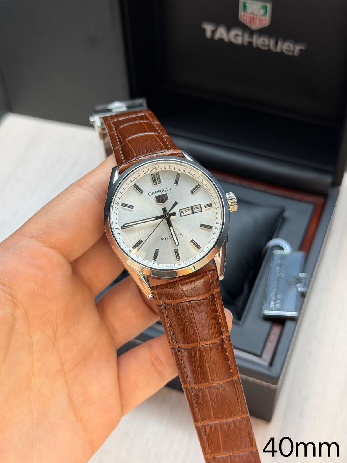 TAG HEUER CARRETA P. COURO — foto 2
